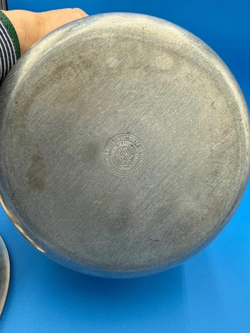 Vintage Household Institute Aluminum Stock Pot Lid Handle Camping Cookware